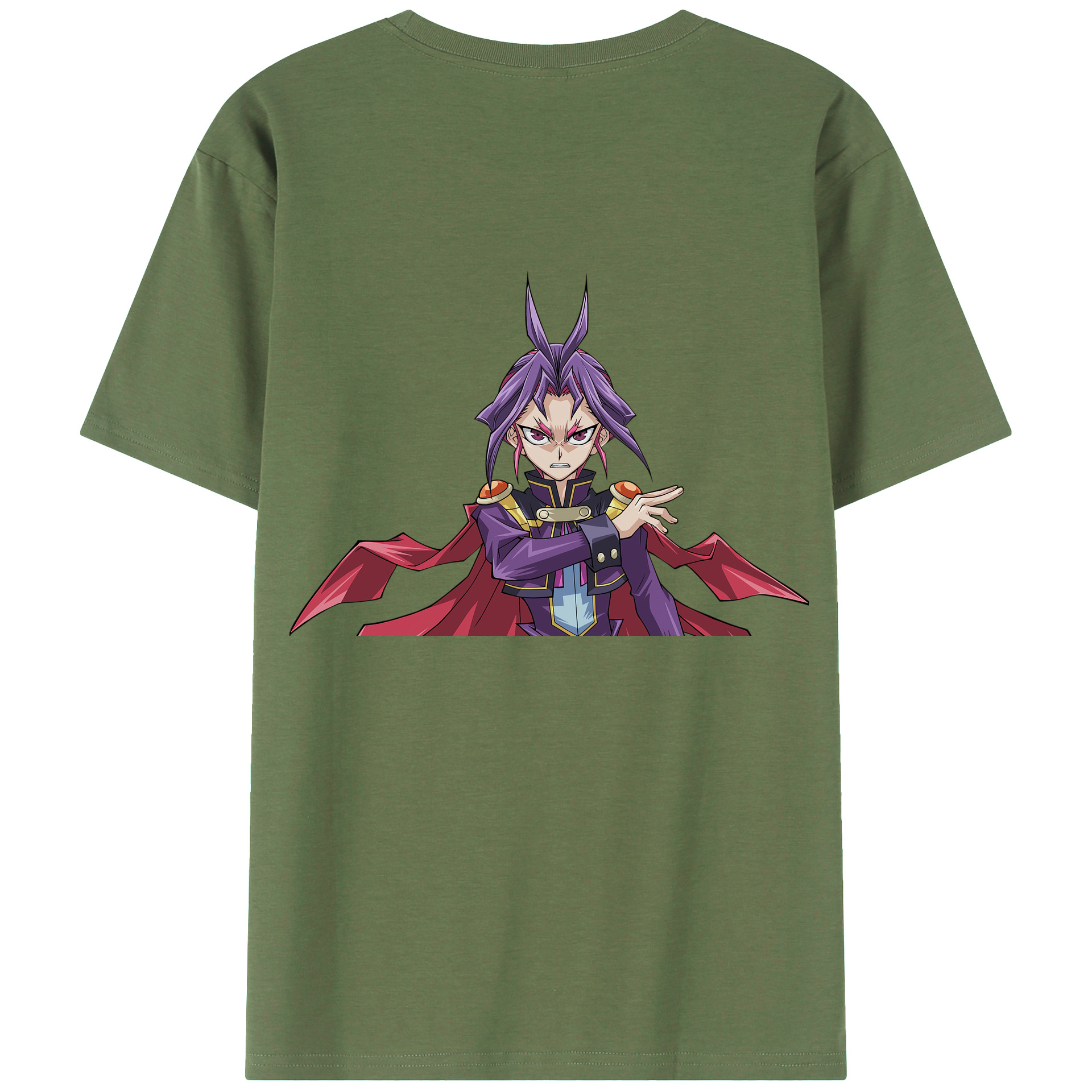 （画像用） 遊☆戯☆王 Yu-Gi-Oh! 綿100％ メンズ半袖Tシャツ（バックプリント） 通気性